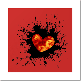 Fire Heart Posters and Art
